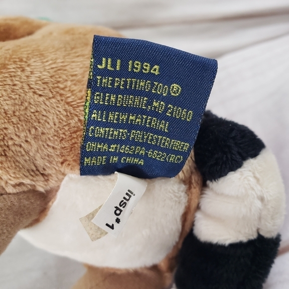 Ranger Rick Raccoon 8" Plush Stuffed Animal Vintage 1994 With Tag Embroidered - Picture 9 of 10